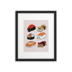 Sushi Persian Cat Framed Art Print Gallery Image 4
