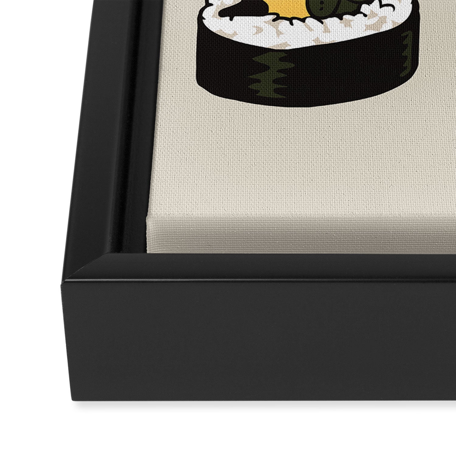 Sushi Pug Framed Canvas Print Gallery Image 3