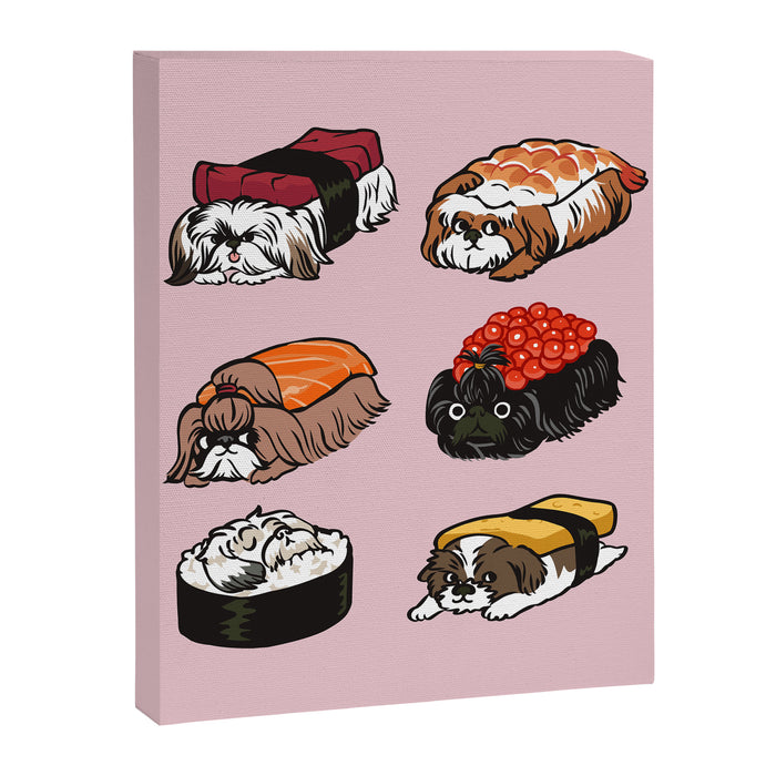 Sushi Shih Tzu Canvas Print Gallery Image 1