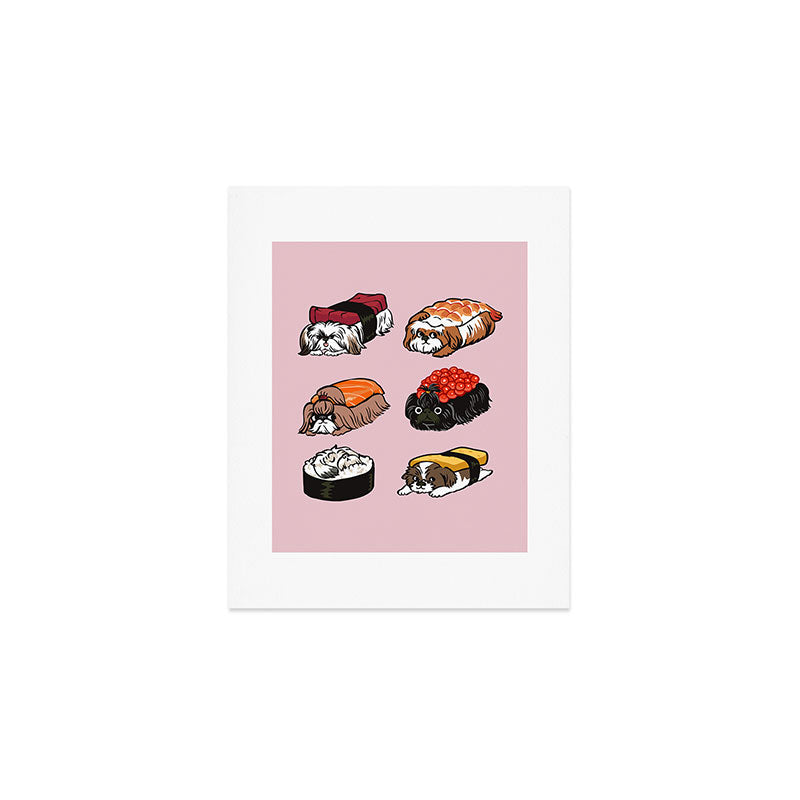 Sushi Shih Tzu Art Print Gallery Image 1