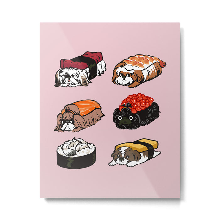 Sushi Shih Tzu Metal Print Gallery Image 1