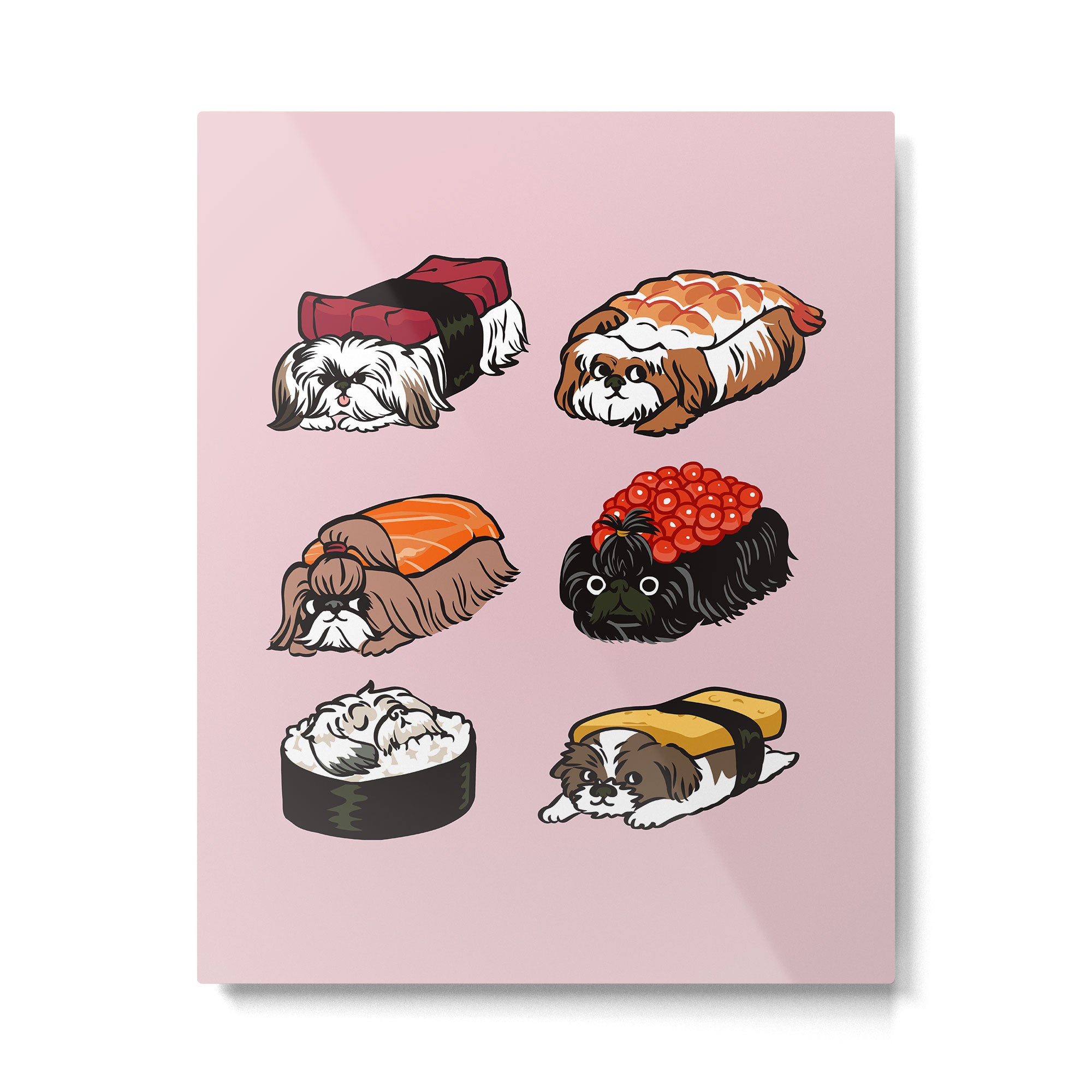 Sushi Shih Tzu Metal Print Gallery Image 6