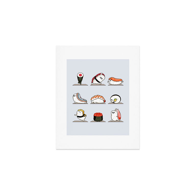 Sushi Yoga Art Print Gallery Image 1
