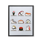 Sushi Yoga Framed Canvas Print Gallery Image 8