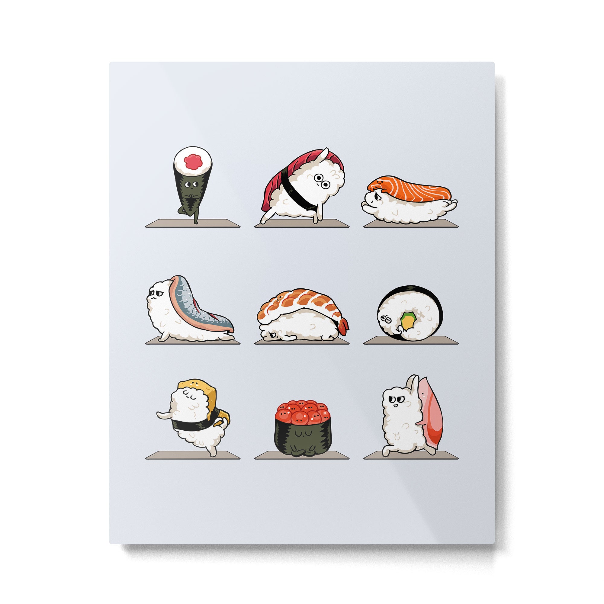 Sushi Yoga Metal Print Gallery Image 6