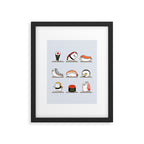 Sushi Yoga Framed Art Print Gallery Image 6