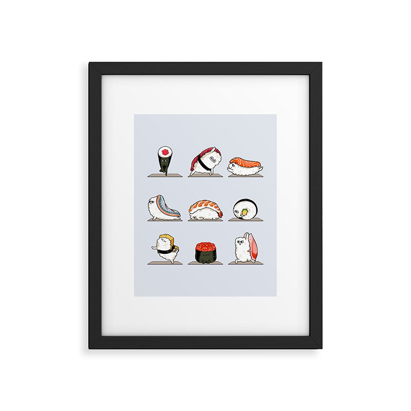 Sushi Yoga Framed Art Print Gallery Image 6