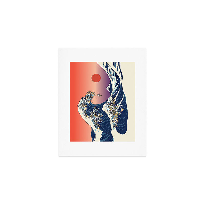 The Great Wave of Pug Art Print Gallery Image 1