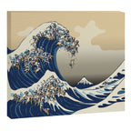 The Great Wave of Pugs Vanilla Sky Canvas Print Gallery Image 14