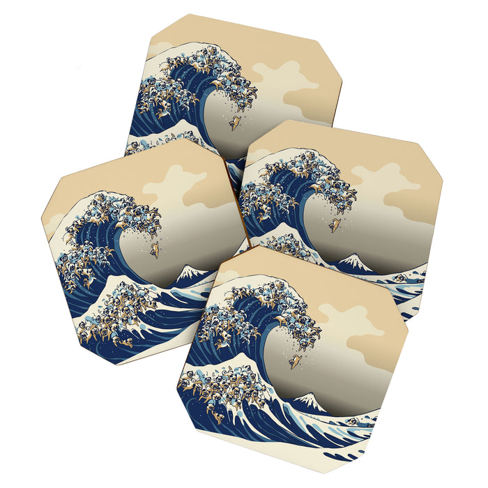 The Great Wave of Pugs Vanilla Sky Coaster Gallery Image 1