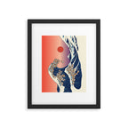 The Great Wave of Shiba Inu Framed Art Print Gallery Image 4