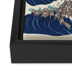 The Great Wave of Sloth Framed Canvas Print Gallery Image 3