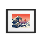 The Great Wave of Sloth Framed Art Print Gallery Image 6
