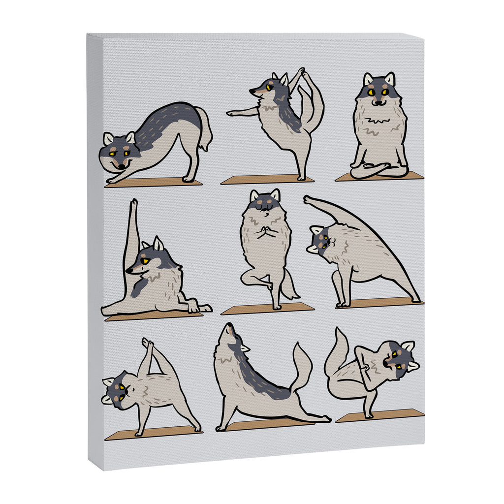 Wolf Yoga Canvas Print Gallery Image 6