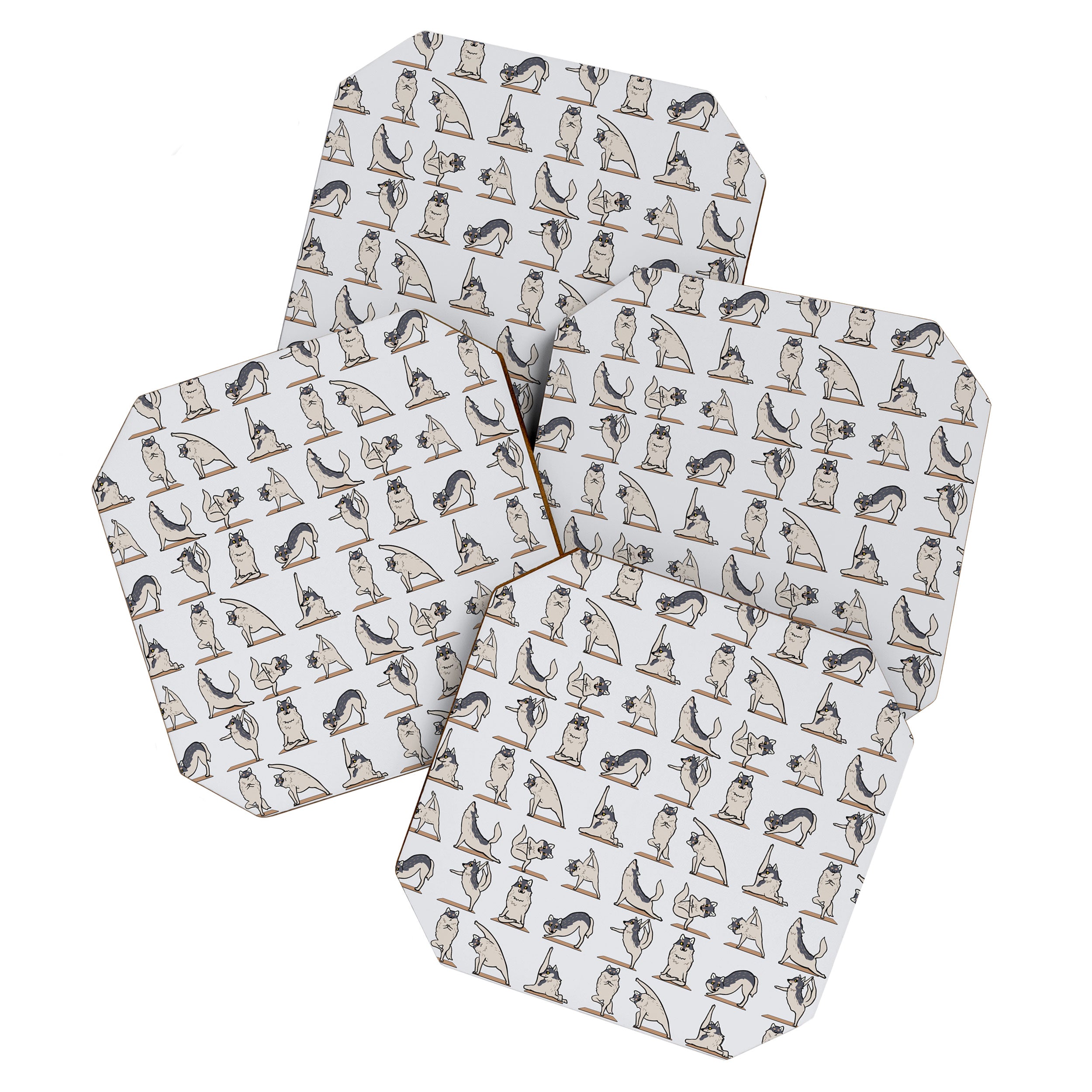 Wolf Yoga Coaster Gallery Image 1