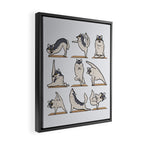Wolf Yoga Framed Canvas Print Gallery Image 2