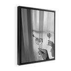Disco Martini B&W Framed Canvas Print Gallery Image 2