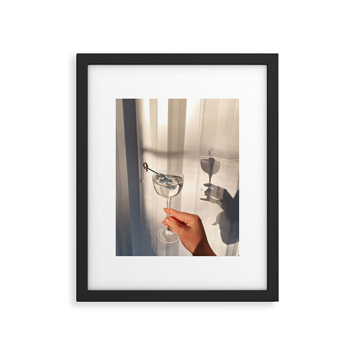 Disco Martini Framed Art Print Gallery Image 1