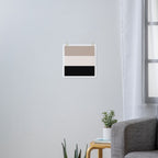black tan cream bold stripes Art Print Gallery Image 3
