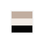 black tan cream bold stripes Art Print Gallery Image 1