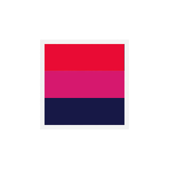cherry red hot pink navy blue Art Print Gallery Image 1
