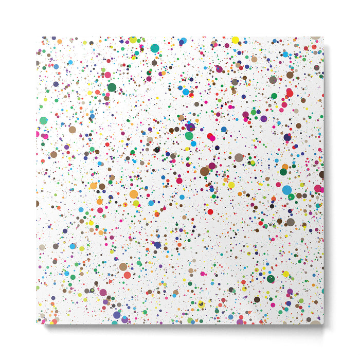 Confetti Paint Splatter Metal Print Gallery Image 1