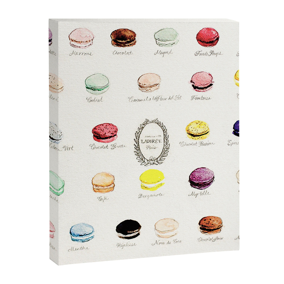 laduree macaron menu Canvas Print Gallery Image 8