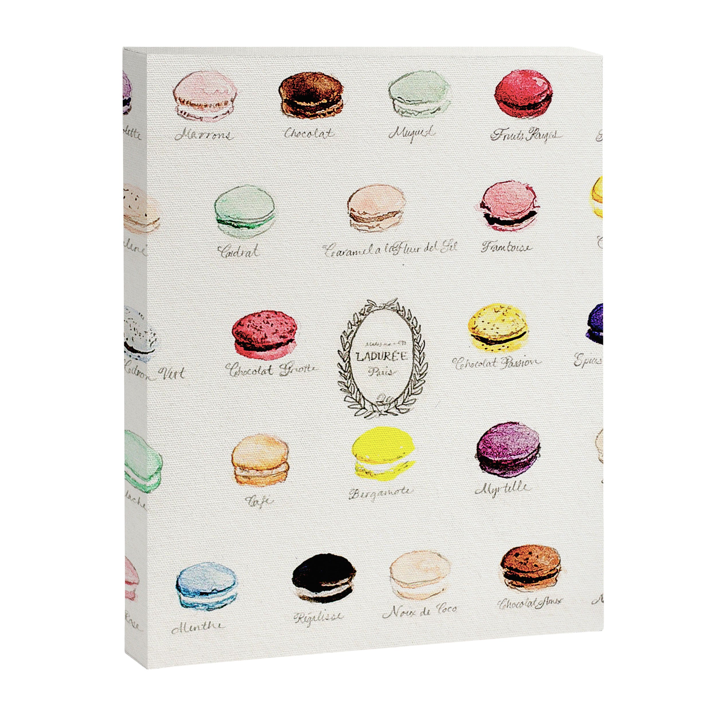 laduree macaron menu Canvas Print Gallery Image 8