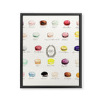 laduree macaron menu Framed Canvas Print Gallery Image 8