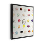 laduree macaron menu Framed Canvas Print Gallery Image 2