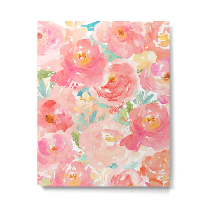 Preppy Pink Peonies Metal Print Gallery Image 1