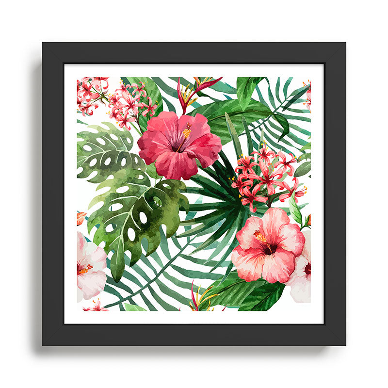 tropical hibiscus Framed Art Print Gallery Image 1