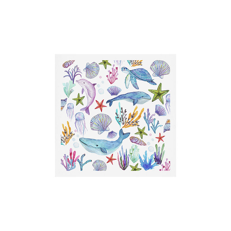 under the sea watercolor Art Print Gallery Image 1