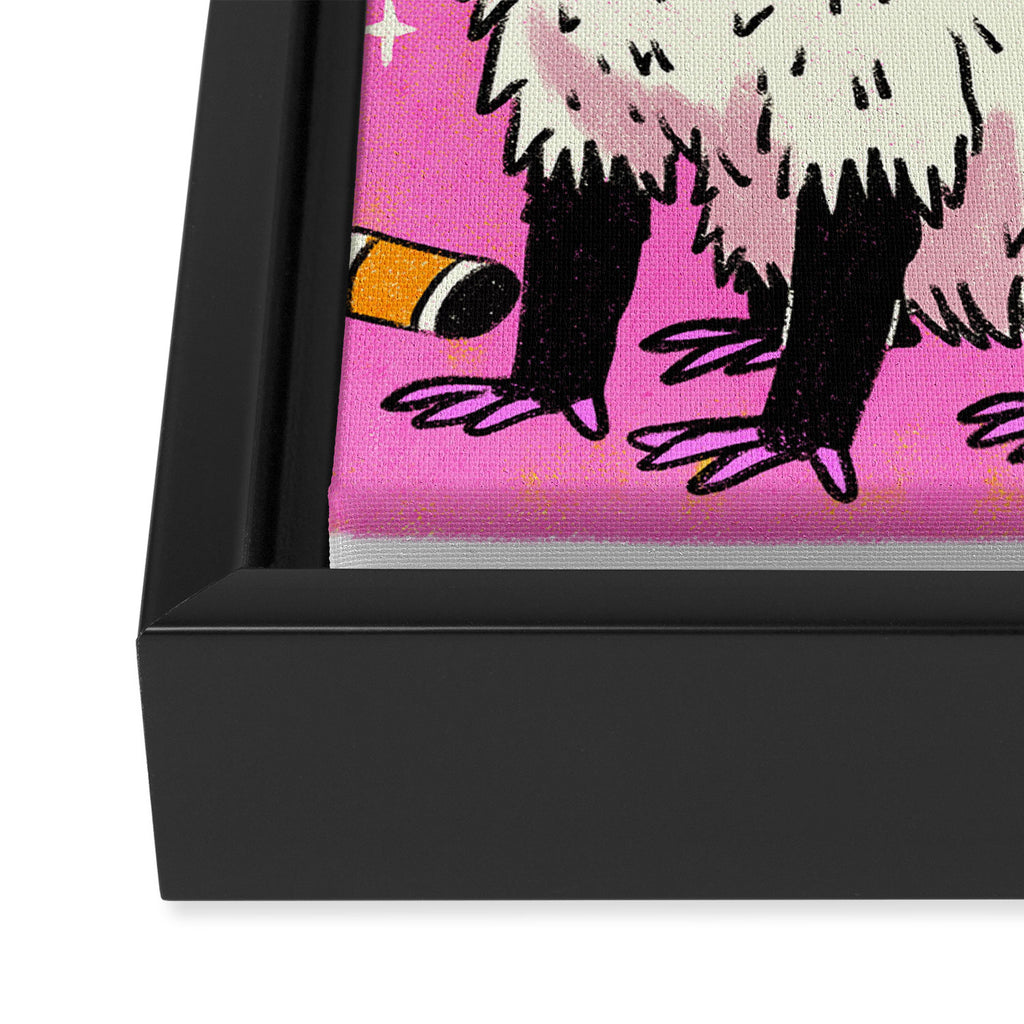 Be the best trash you can be Framed Canvas Print Gallery Image 3