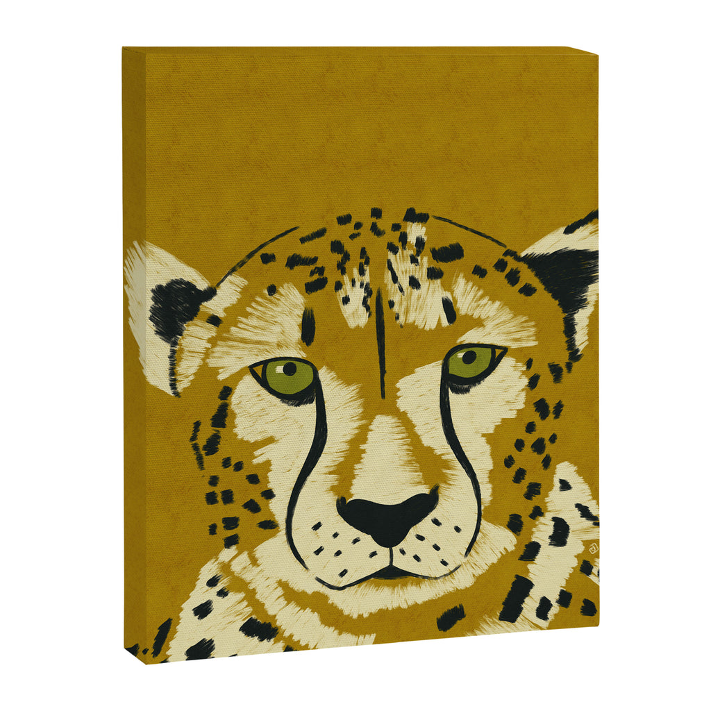 Big Cat Series - Cheetah Yellow Canvas Print Gallery Image 8