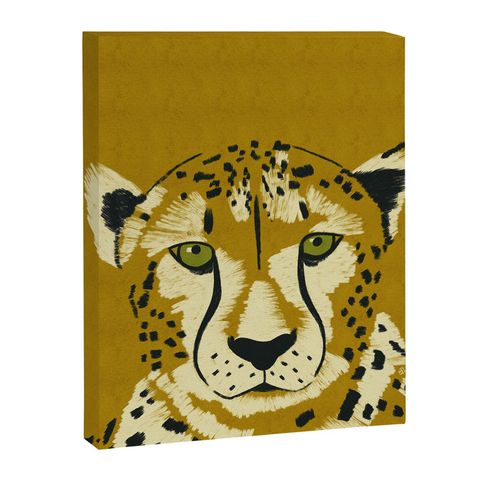 Big Cat Series - Cheetah Yellow Canvas Print Gallery Image 1