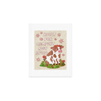 Built For Comfort Not Speed Cute Cow Illustration Art Print Gallery Image 1