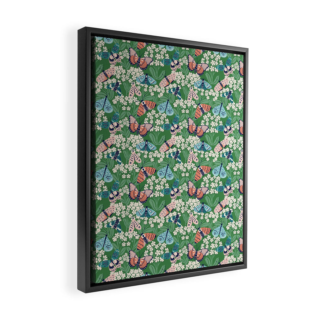 Butterfly Meadow Framed Canvas Print Gallery Image 2