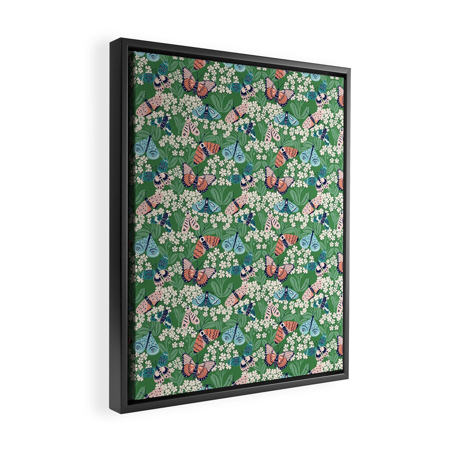 Butterfly Meadow Framed Canvas Print Gallery Image 2
