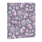 Disco Opossums and Daisies  Retro Pattern Canvas Print Gallery Image 6