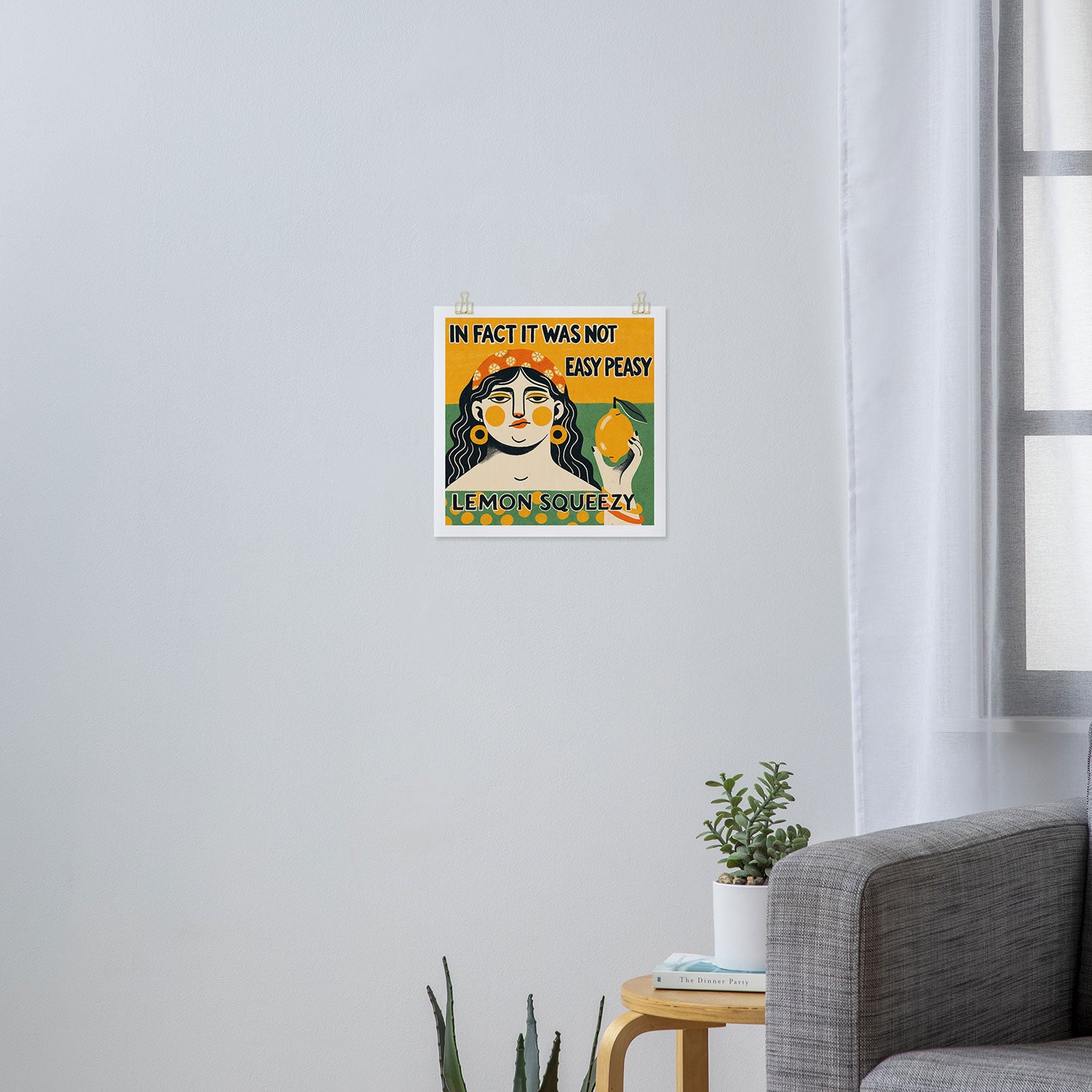 Easy peasy lemon squeezy Art Print Gallery Image 3