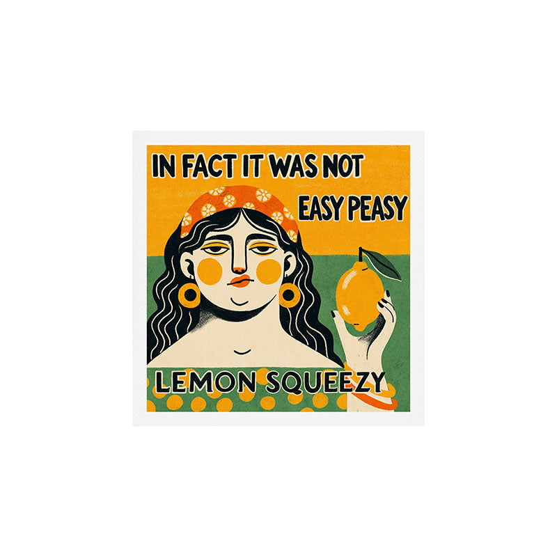 Easy peasy lemon squeezy Art Print Gallery Image 1