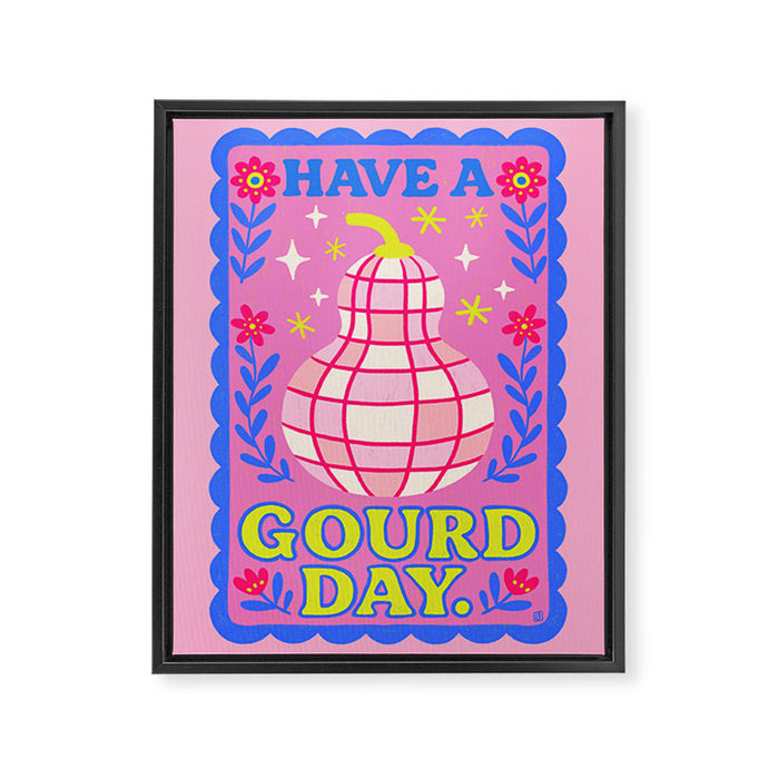 Have a Gourd day Framed Canvas Print Gallery Image 1