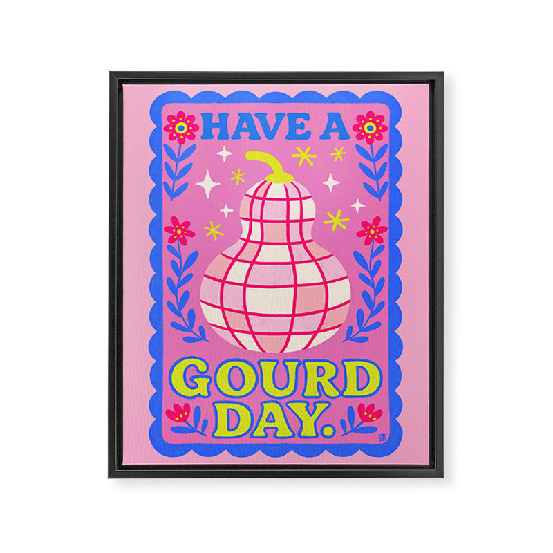 Have a Gourd day Framed Canvas Print Gallery Image 6