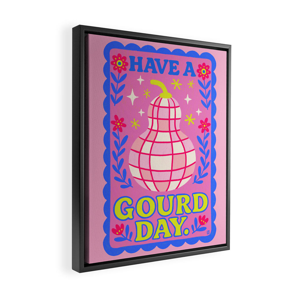 Have a Gourd day Framed Canvas Print Gallery Image 2
