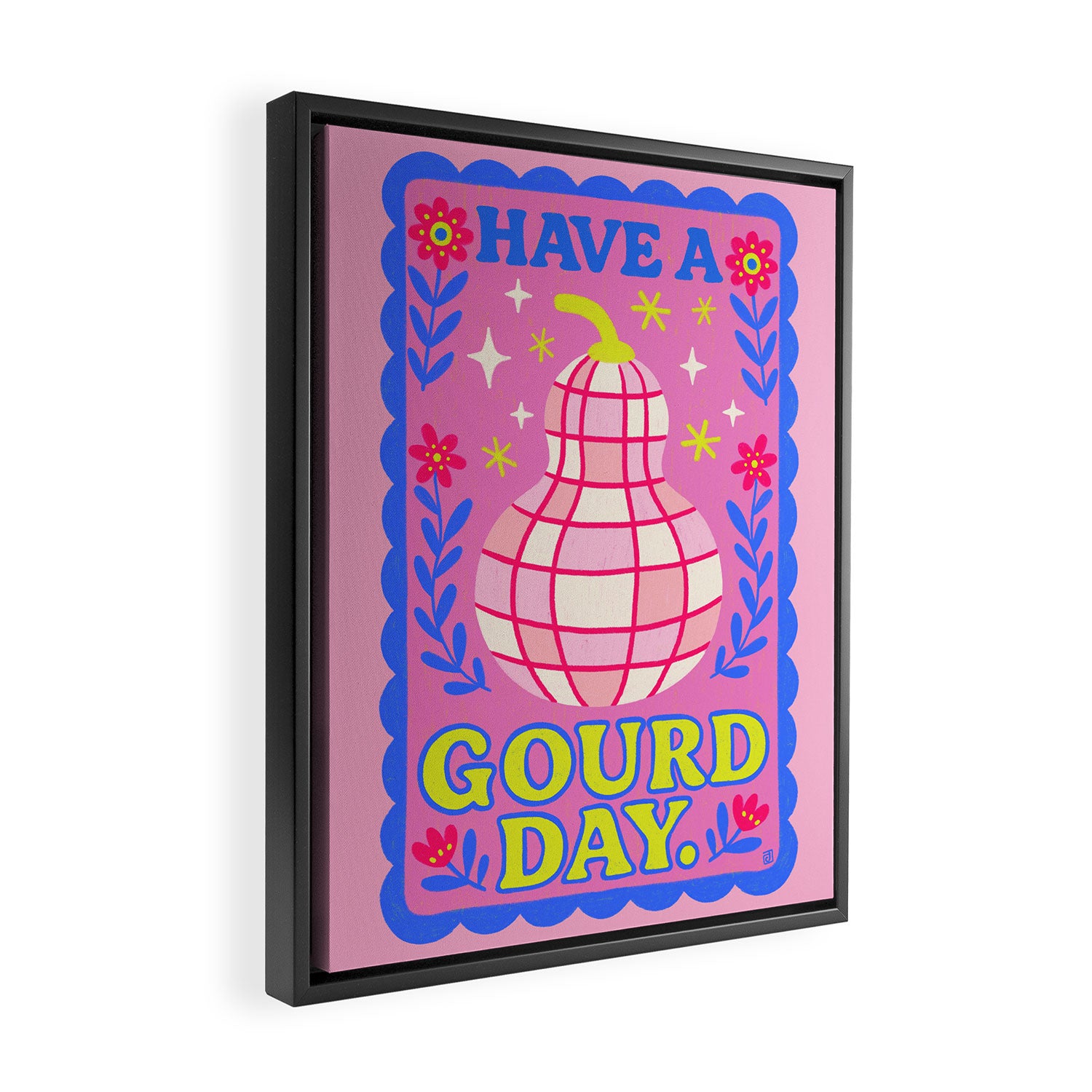 Have a Gourd day Framed Canvas Print Gallery Image 2