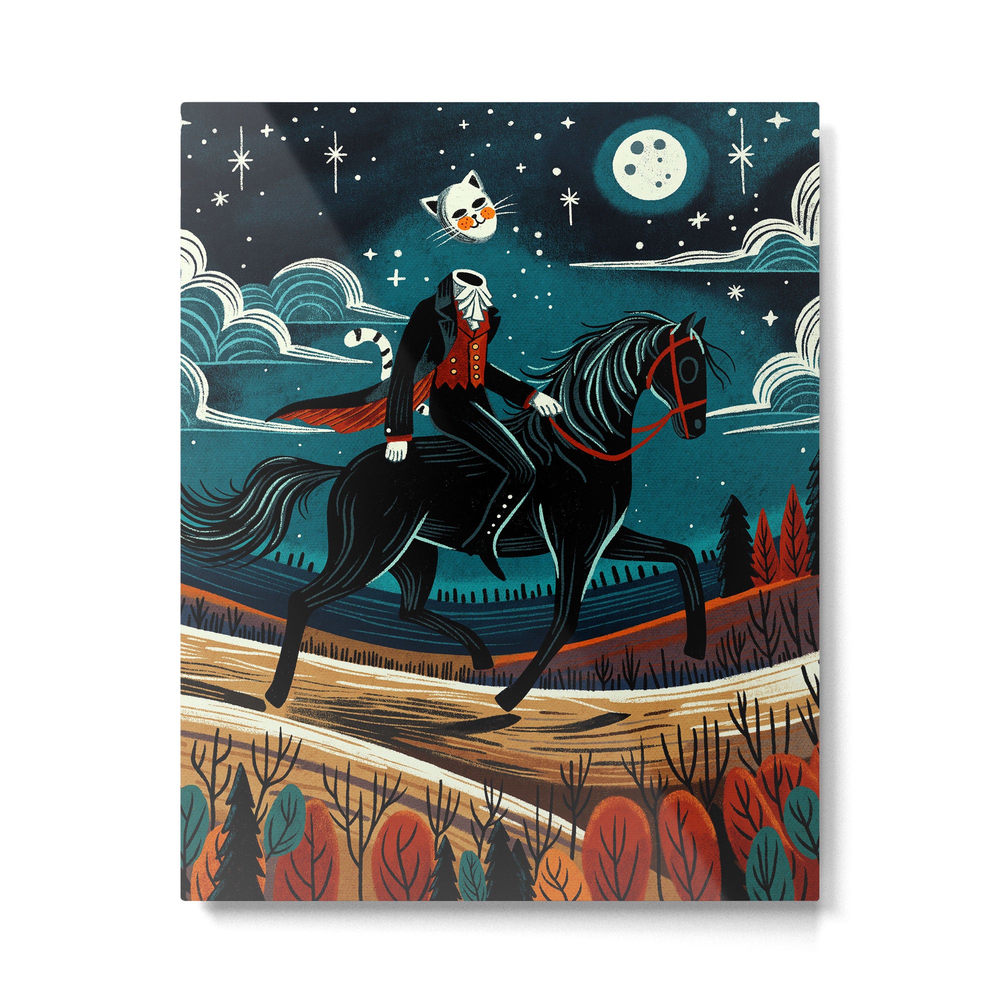 headless horsecat Metal Print Gallery Image 6