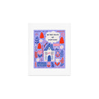 In this house we overthink Art Print Gallery Image 1