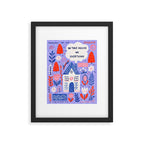 In this house we overthink Framed Art Print Gallery Image 4