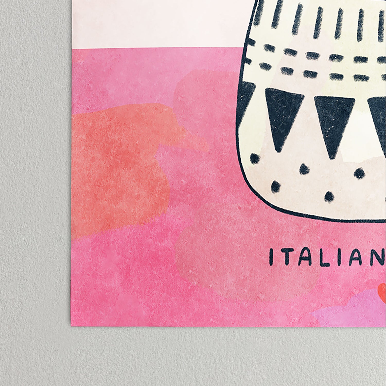 Italian Orchid Cute Botanical Illustration Poster Gallery Image 4